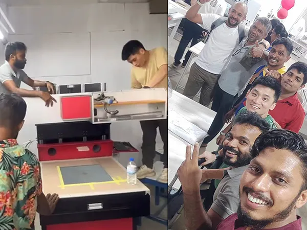حرفي أقمشة سعودي يعتمد على منتجنا ماكينة وسم ليزرCO₂ بقدرة 300 واط لتعزيز دقة وجودة التصميمات
