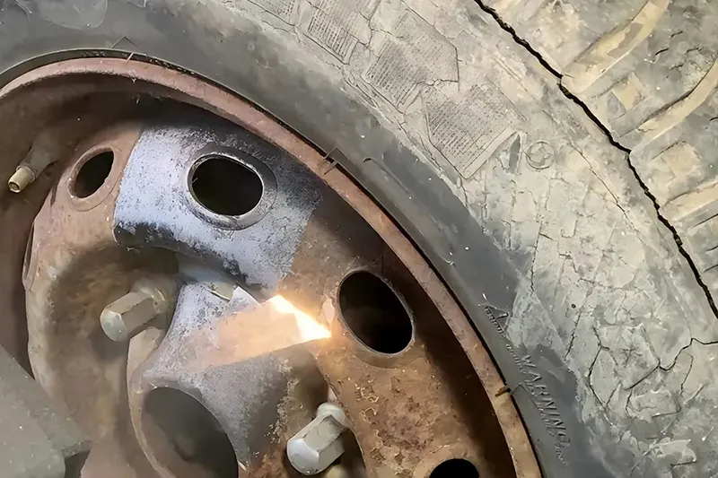تنظيف بالليزر للإطارات